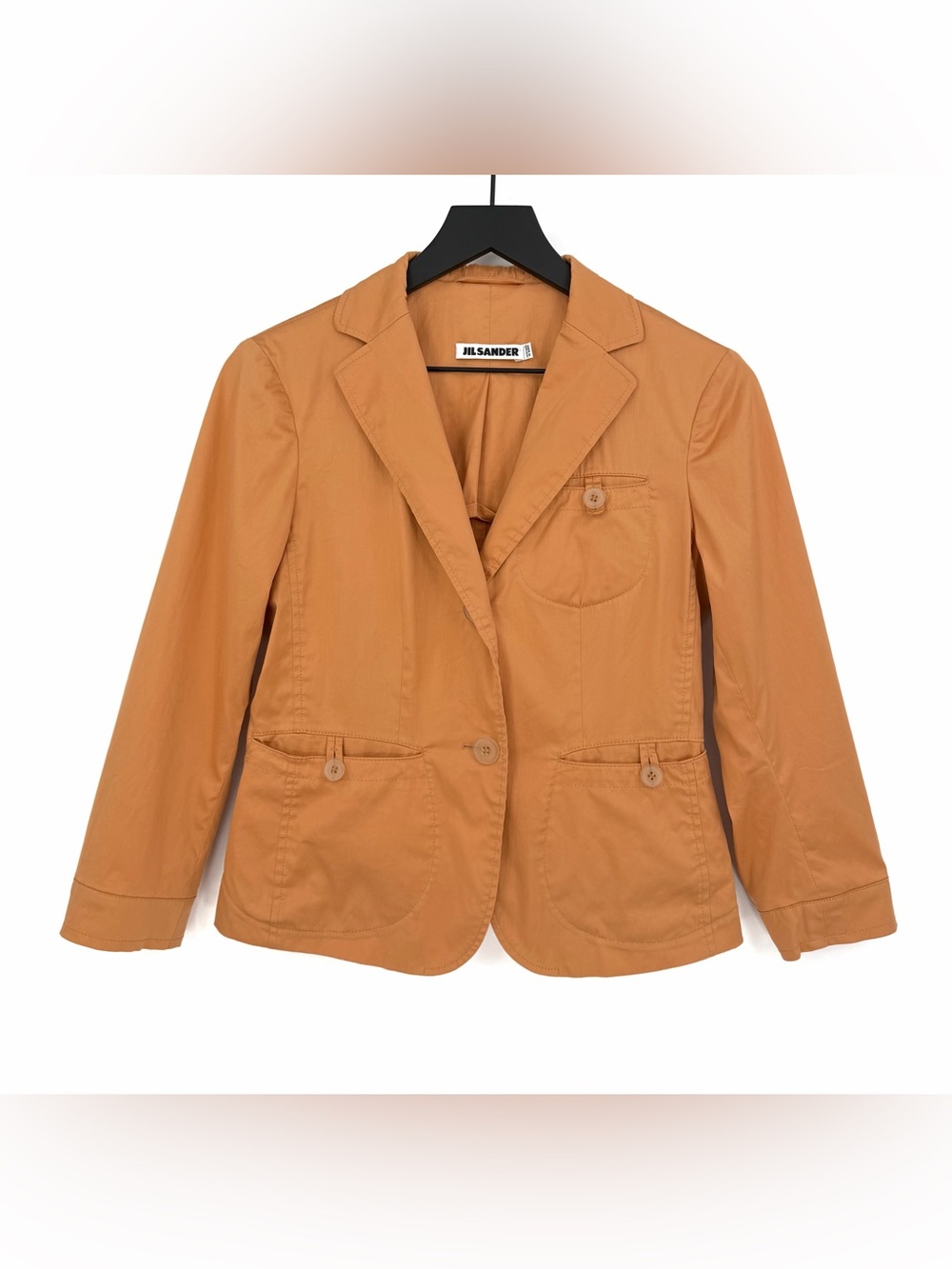 JIL SANDER Fitted Blazer Jacket Pale Orange 34